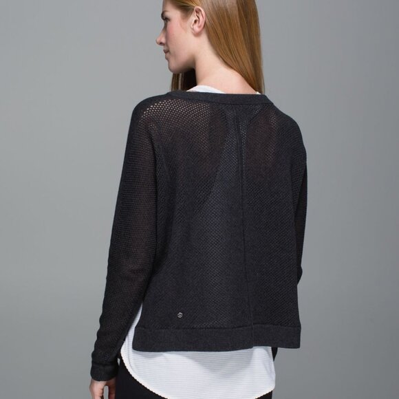 Lululemon Bhakti Life Sweater Heathered Black/ Gray | 4 - Picture 2 of 13